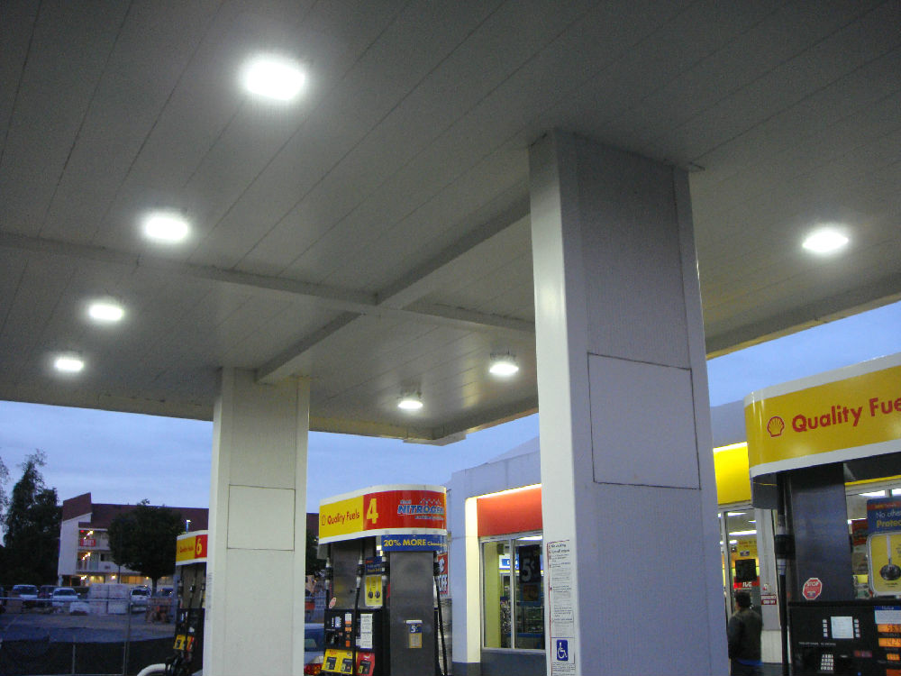 gas station lighting