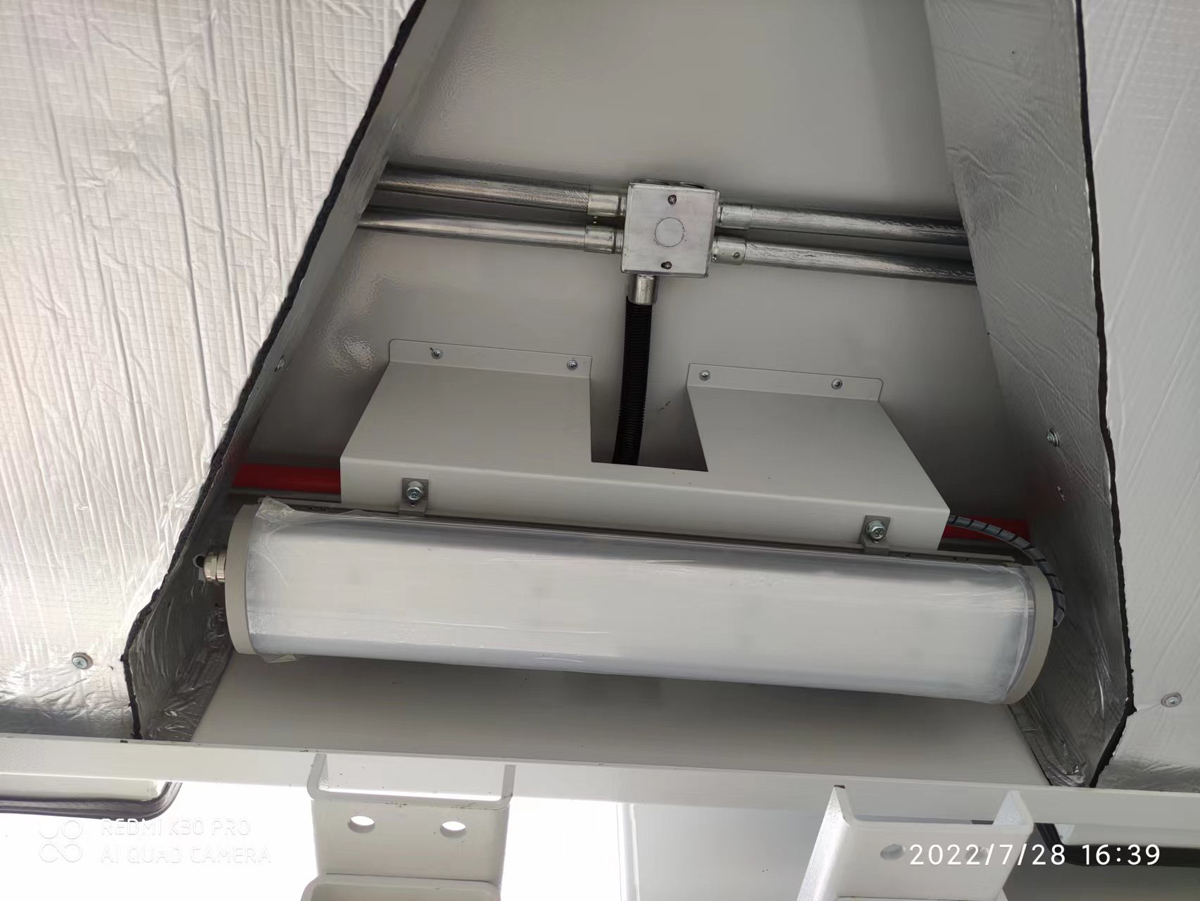 Explosion-proof LED lighting installed inside energy storage container in Mexico