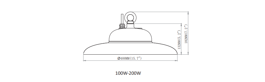 explosion proof led high bay lighting size