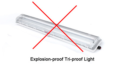 ex-proof fluorescent light