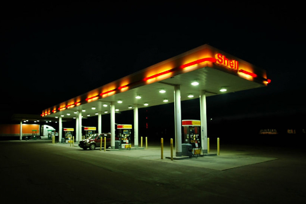 CESP LED Explosion Proof Flood Light for Gas Station of SHELL GAS Station in USA