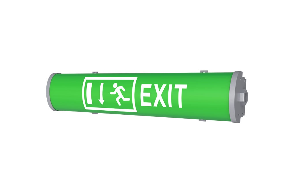 Explosion Proof Exit Emergency Lights - 12W - 2ft - 180 mins Battery Backup